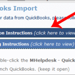 How to import QuickBooks data into mHelpDesk