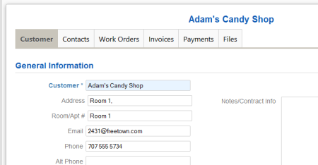 Visit the customer's profile page