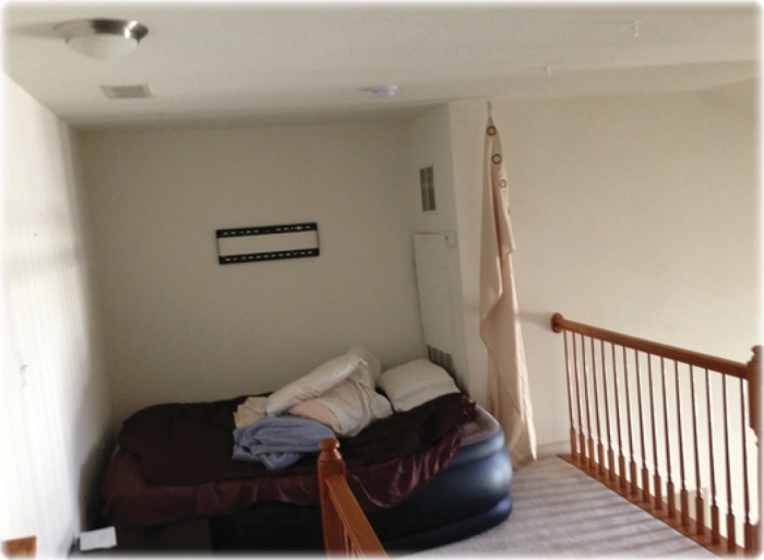 The loft I was renting on Airbnb